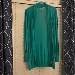 Sea foam green long cardigan